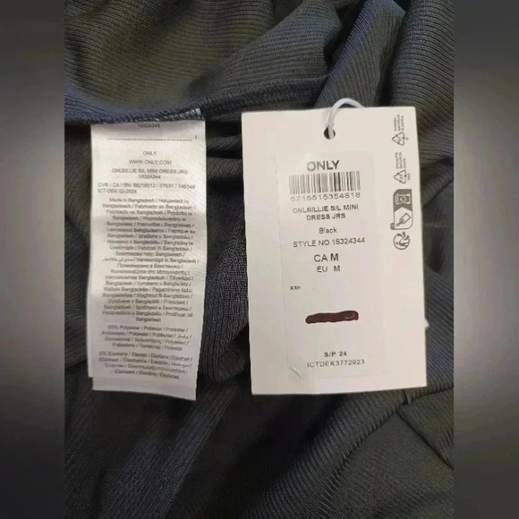Only NWT Black Sleeveless Bodycon Mini Dress Size  Medium - Picture 8 of 8